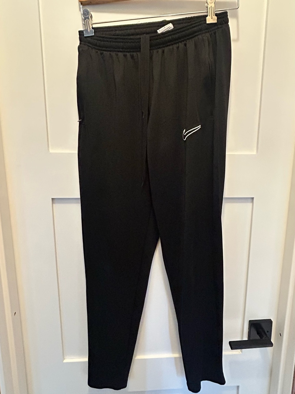 Nike Black Jogger Pants with White Swoosh